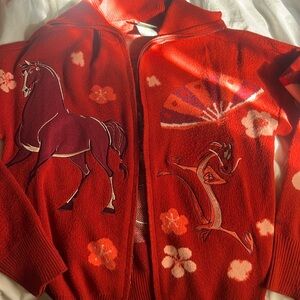 Disney Mulan Icons Zippered Women's Sweater - BoxLunch Exclusive